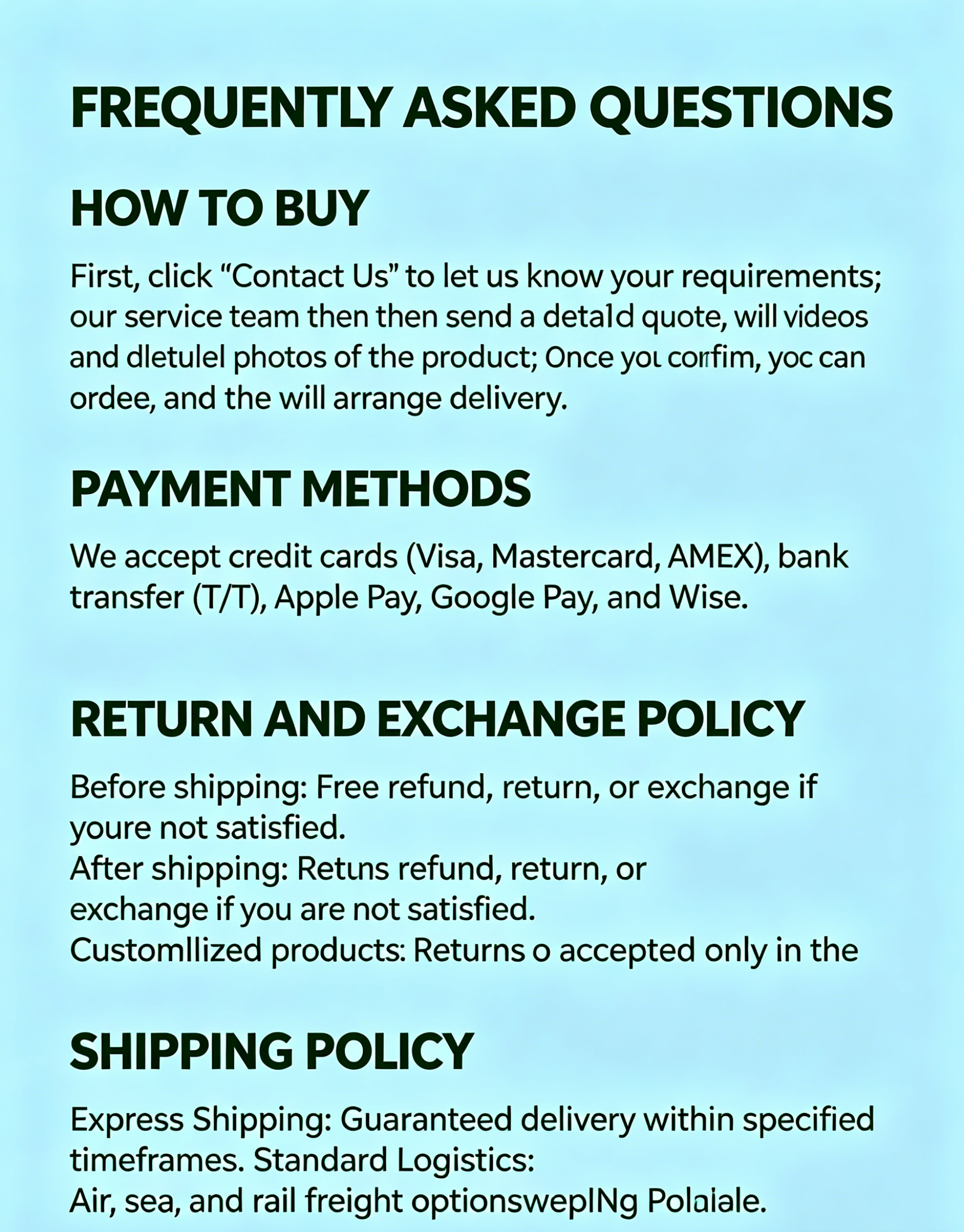 Product info